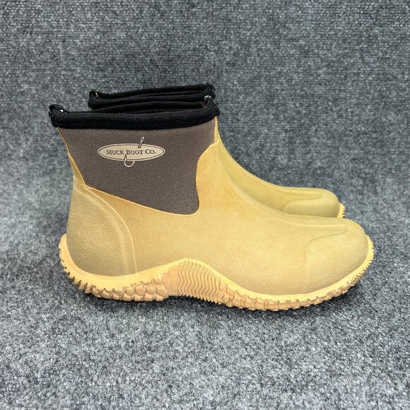 Muck Boots Ankle Boots Women's Size 7 Tan Waterpoof Outdoor Work Chore Fishing - Picture 1 of 13